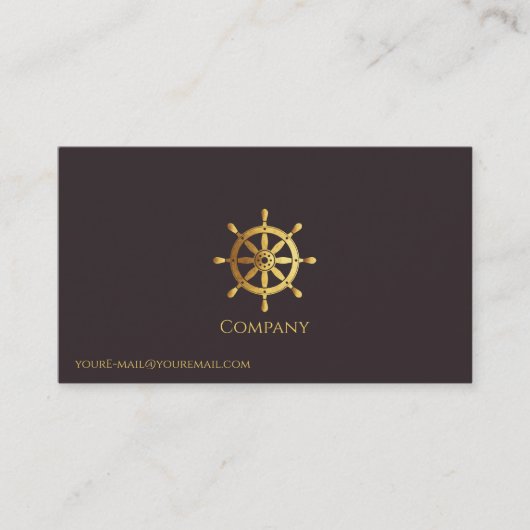 金ゴールド船車 名刺 (正面)