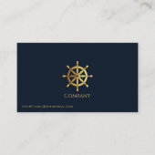 金ゴールド船車 名刺 (正面)