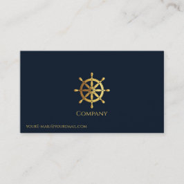 金ゴールド船車 名刺