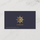 金ゴールド船車 名刺 (正面)