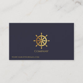 金ゴールド船車 名刺