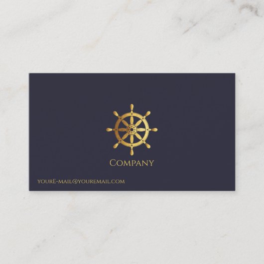 金ゴールド船車 名刺 (正面)