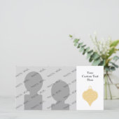 金ゴールド色のクリスマスのつまらないものの設計 シーズンカード (スタンド正面)