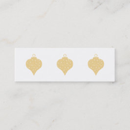 金ゴールド色のクリスマスのつまらないものの設計 スキニー名刺