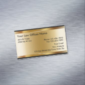 金ゴールド色の背景弁護士 マグネット名刺 (インサイチュ)