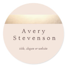 金ゴールド色ストライプの淡モダンピンクシック