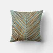 金ゴールド色彩の鮮やかのパーム模様 クッション (裏面)