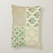 金ゴールド色彩の鮮やか,アンティーク木工事業，ヴィンテージ,エレガント, アクセントクッション (裏面(縦))