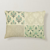 金ゴールド色彩の鮮やか,アンティーク木工事業，ヴィンテージ,エレガント, アクセントクッション (裏面)