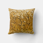 金ゴールド色彩の鮮やか,アンティーク木工事業，ヴィンテージ,エレガント, クッション (裏面)
