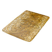 金ゴールド色彩の鮮やか,アンティーク木工事業，ヴィンテージ,エレガント, バスマット (アングル)