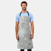 金ゴールド艶消し エプロン (着用した状態)