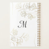 金ゴールド花写真ウェディングプランナー プランナー手帳 (裏面)