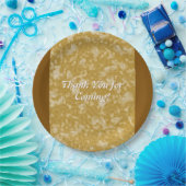 金ゴールド花弁紙プレート ペーパープレート (パーティー)