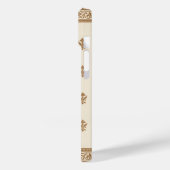 金ゴールド花柄 Case-Mate iPhoneケース (裏面 / 左)