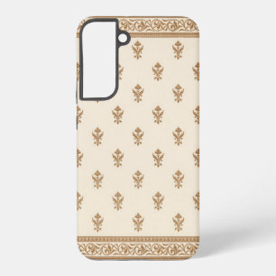金ゴールド花柄 SAMSUNG GALAXY S22+ケース