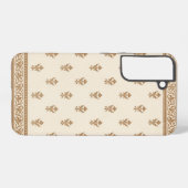 金ゴールド花柄 SAMSUNG GALAXYケース (裏面横)