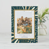 金ゴールド花火の夜空2写真新年 シーズンカード (スタンド正面)