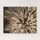 金ゴールド花火の爆発 ジグソーパズル (横)