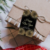 金ゴールド花火2024新年おめでとう ギフトタグ