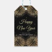 金ゴールド花火2024新年おめでとう ギフトタグ (裏面)