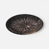 金ゴールド花火 ペーパープレート (アングル)