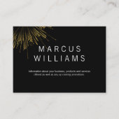 金ゴールド花火 名刺 (正面)