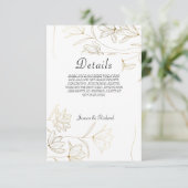 金ゴールド花詳細エンクロージャカード エンクロージャーカード (スタンド正面)