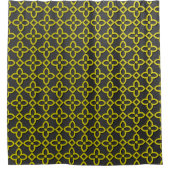 金ゴールド花 シャワーカーテン (正面)