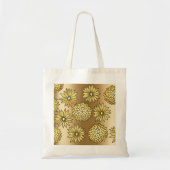 金ゴールド花 トートバッグ (正面)