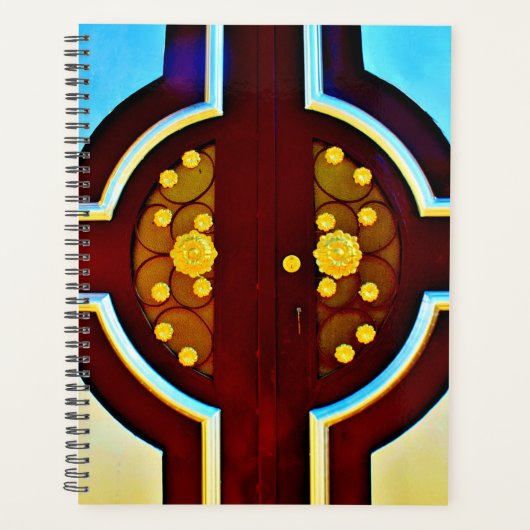 金ゴールド花 プランナー手帳 (正面)