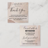 金ゴールド芸術的グリッターご注文ありがとうございます スクエア名刺 (正面/裏面)