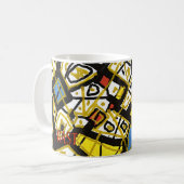 金ゴールド芸術的マグカップ コーヒーマグカップ (正面左)