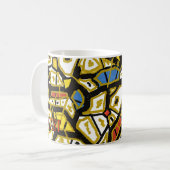 金ゴールド芸術的マグカップ コーヒーマグカップ (正面左)