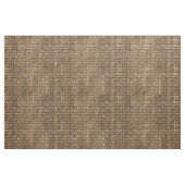 金ゴールド茶色のエジプト象形文字 ファブリック (ヤード)