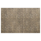 金ゴールド茶色のエジプト象形文字 ファブリック (ファットクウォーター)