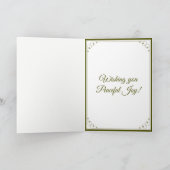 金ゴールド華美クリスマスオーナメントシーズングリーティング シーズンカード (内部)