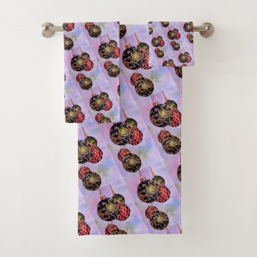 金ゴールド華美クリスマスオーナメント バスタオルセット (インサイチュ)