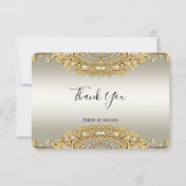 金ゴールド華美サンキューカード サンキューカード (正面)