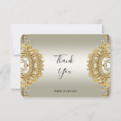 金ゴールド華美サンキューカード サンキューカード (正面)