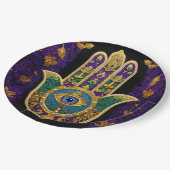 金ゴールド華美サードアイハムザ ペーパープレート (アングル)