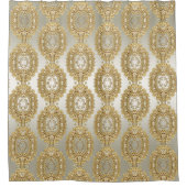 金ゴールド華美シャワーカーテン シャワーカーテン (正面)