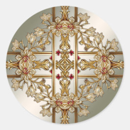 金ゴールド華美シール ラウンドシール