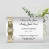 金ゴールド華美スフォーマル結婚ロン発表 招待状 (スタンド正面)