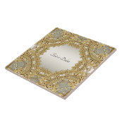 金ゴールド華美セラミックタイル タイル (側面)