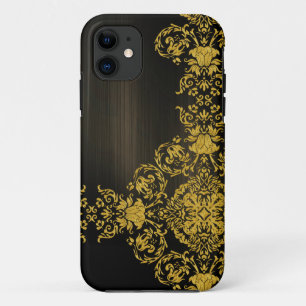 金ゴールド華美ダマスク iPhone 11 ケース