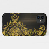 金ゴールド華美ダマスク Case-Mate iPhoneケース (裏面(横))