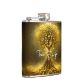金ゴールド華美ツリーLif古代フラ素朴スク フラスク (右)