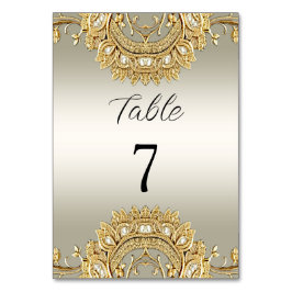 金ゴールド華美テーブル番号 テーブルナンバー