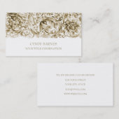 金ゴールド華美バロック名刺 名刺 (正面/裏面)